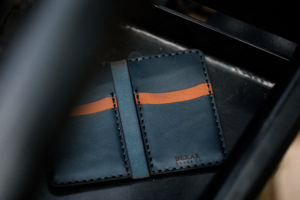 Vertical Card Wallet // Driftwood - Wholesale - Bexar Goods - Outland